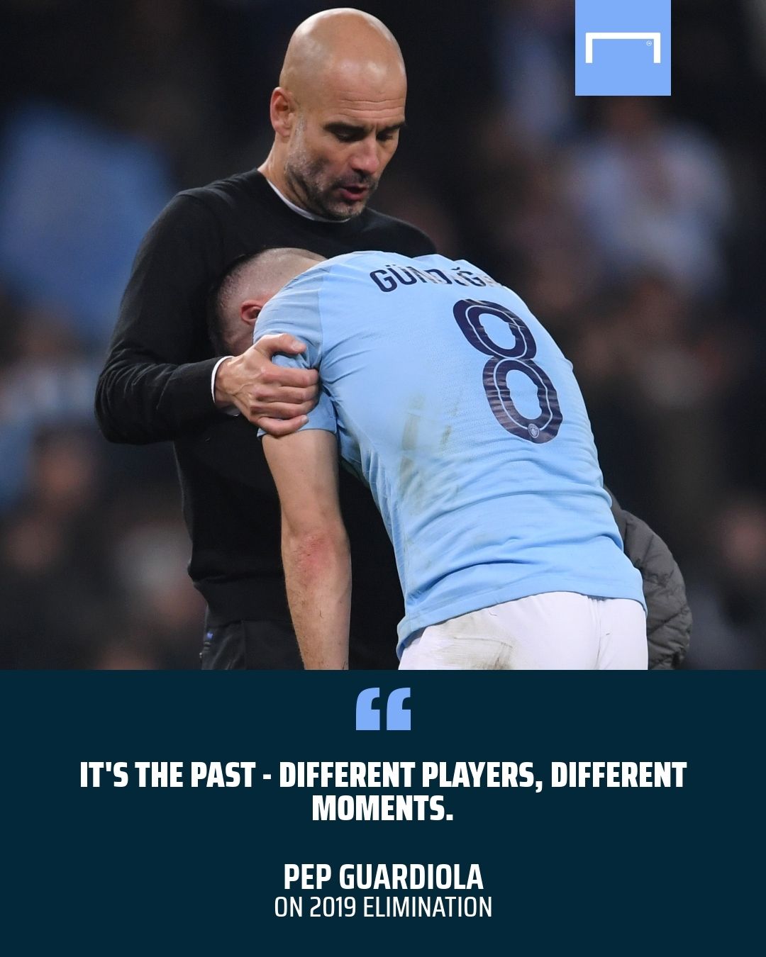 Pep Guardiola Ilkay Gundogan Manchester City GFX quote