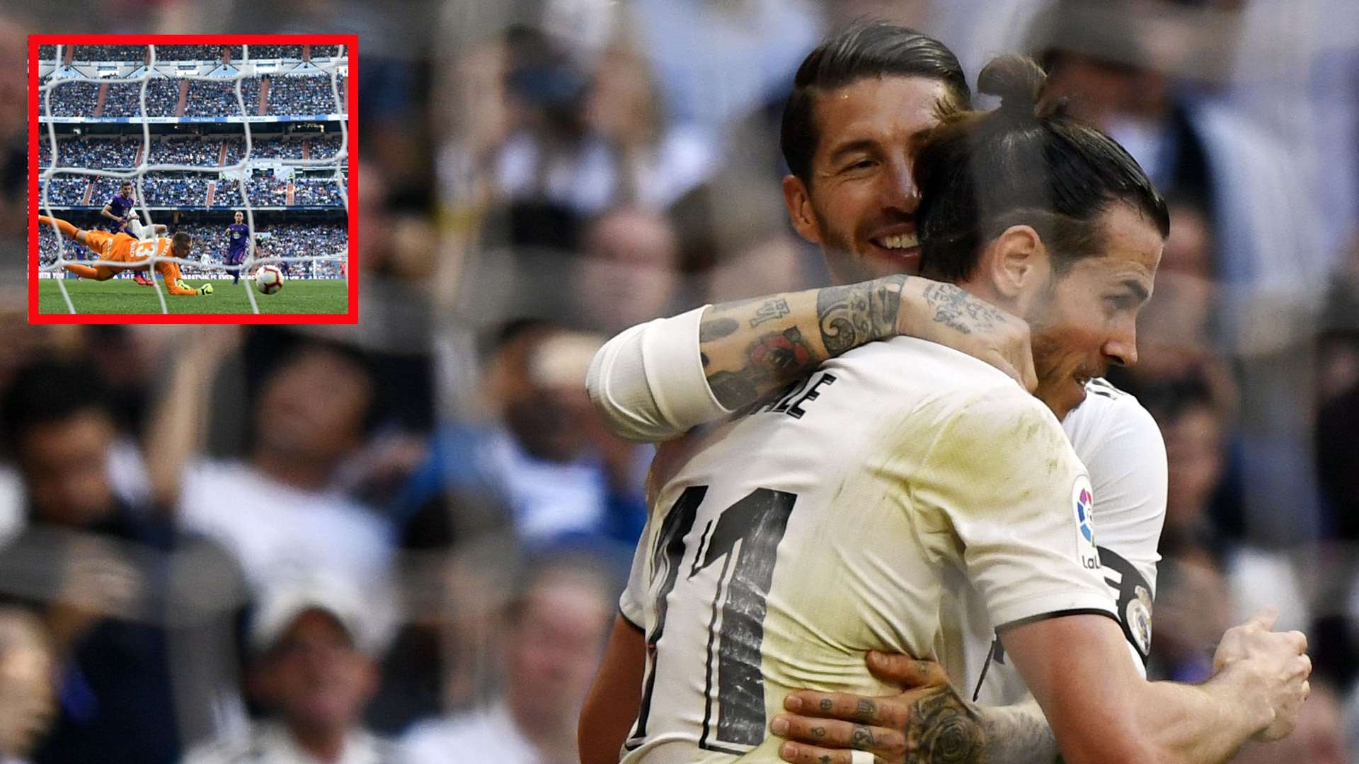 Gareth Bale, Real Madrid (celebra su gol ante el Celta con Ramos)