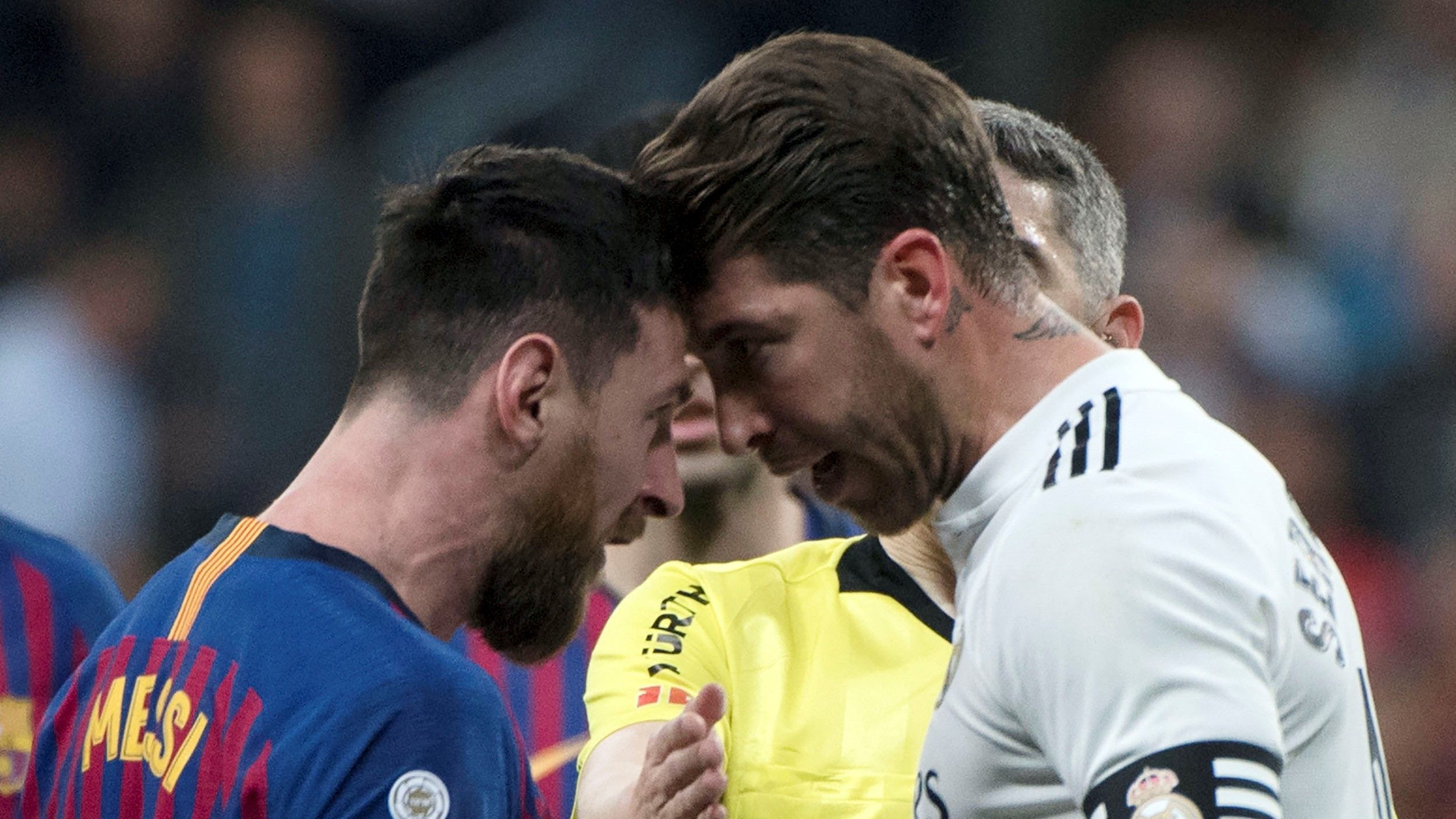 Sergio Ramos Lionel Messi Undiano Mallenco Real Madrid Barcelona LaLiga 02032019