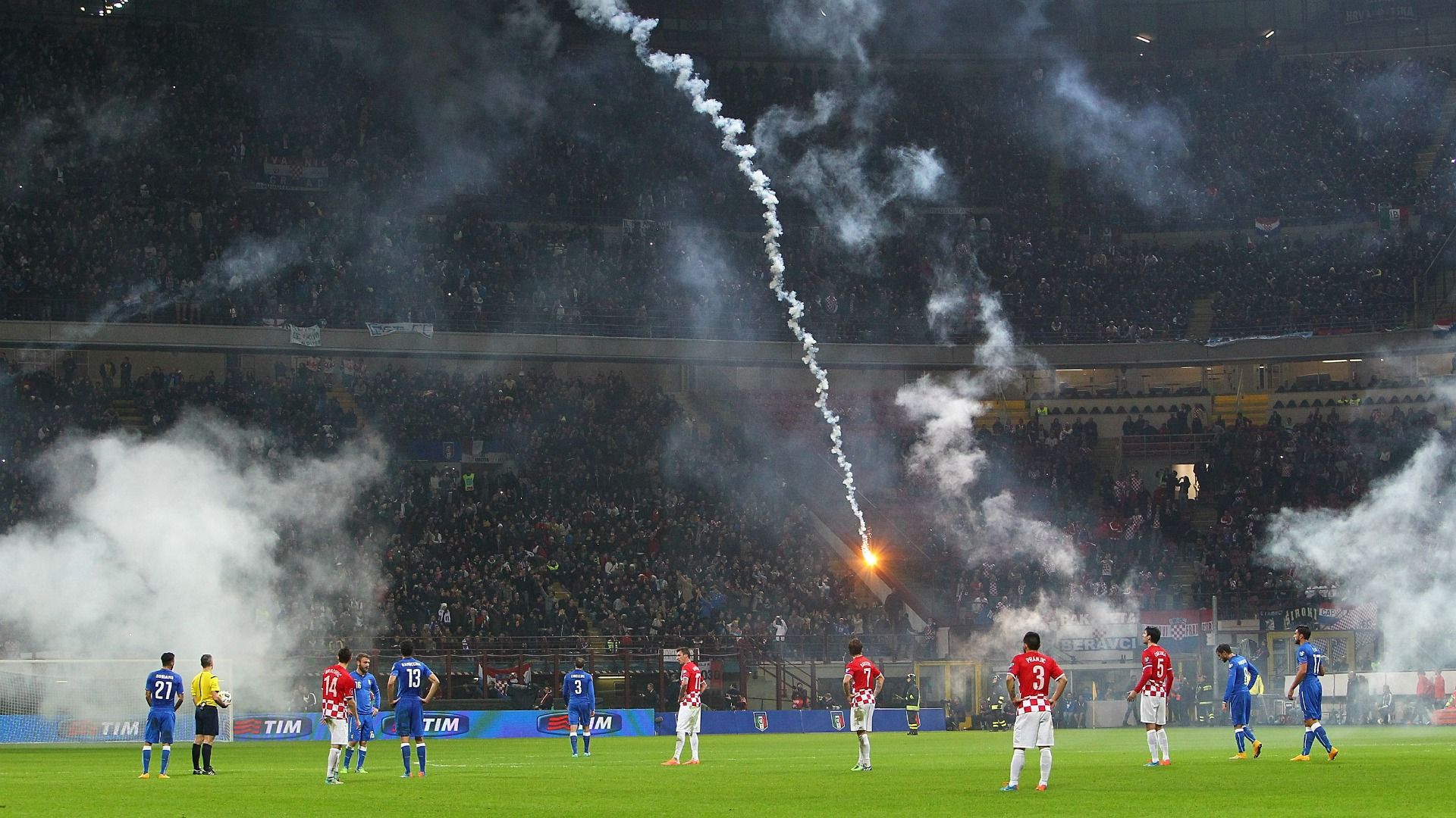 Italy Croatia fireworks