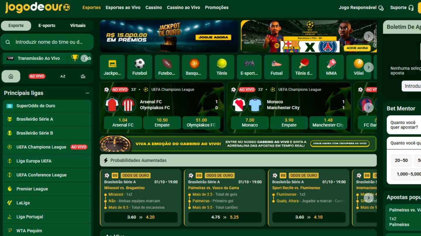 Jogo de Ouro esportes