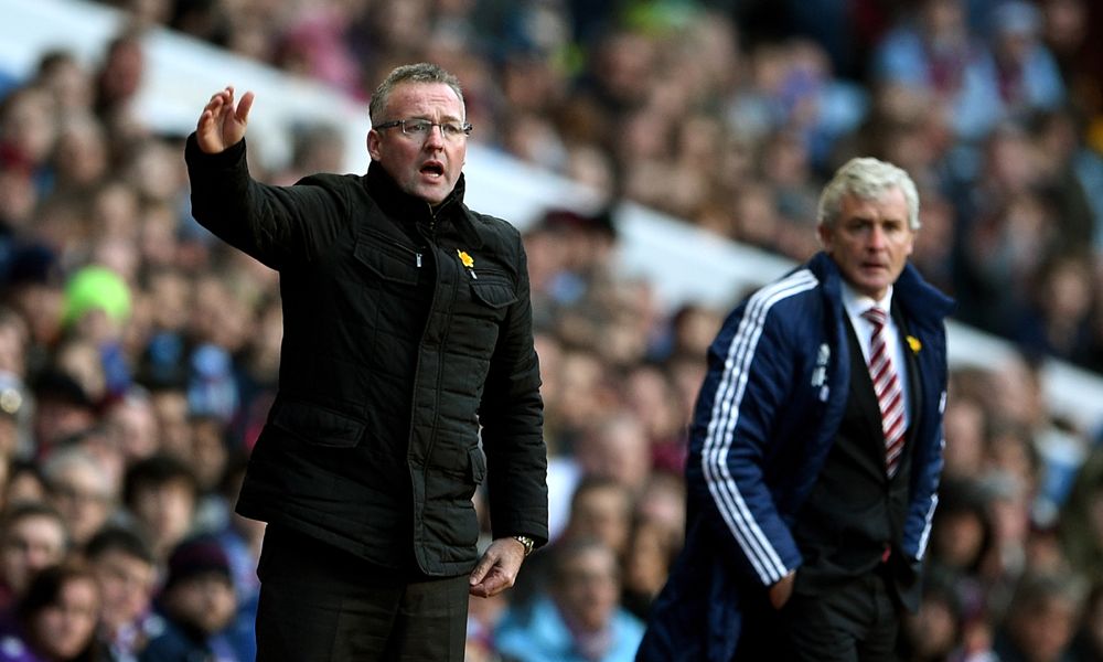 Paul Lambert Mark Hughes Aston Villa Stoke City EPL 03232014