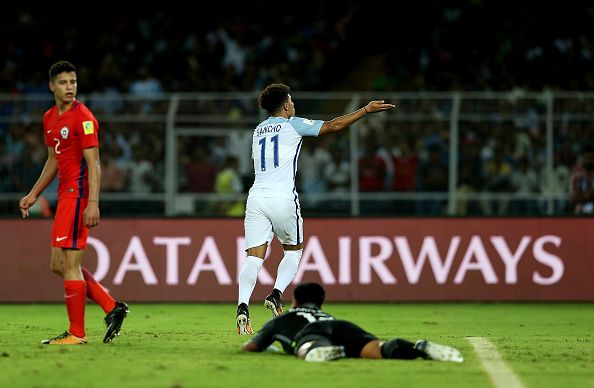 Jadon Sancho England U17 vs Chile