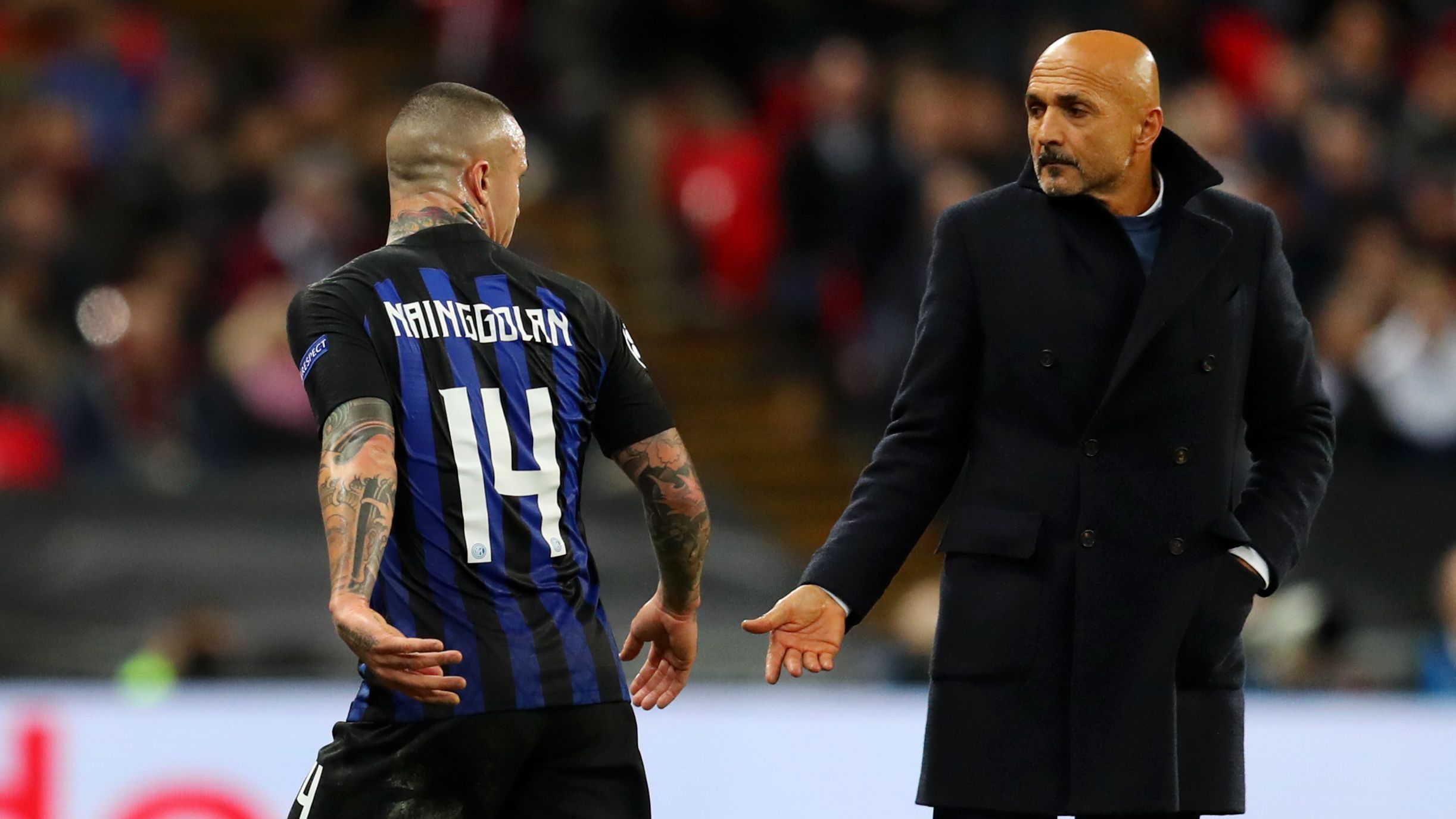 Spalletti Nainggolan injured Tottenham Inter