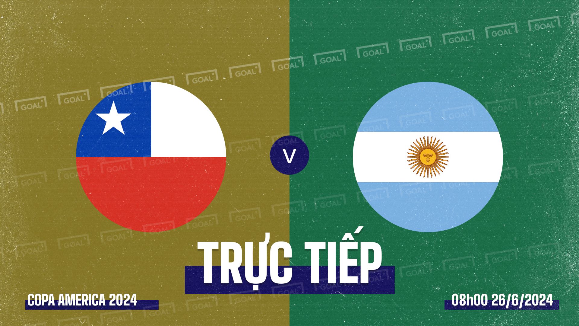 Chile vs Argentina Copa America 2024 GFX