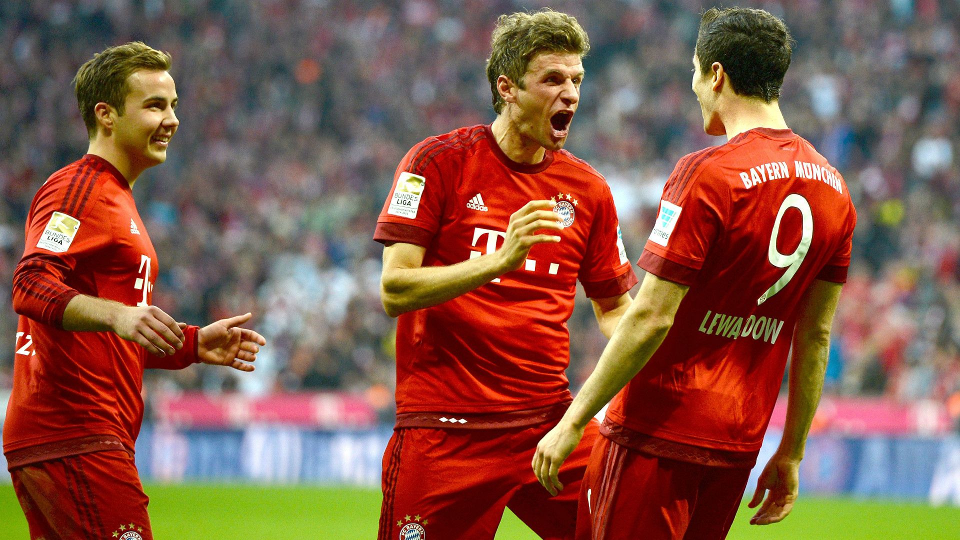 Müller Lewandowski Götze Bayern 2015