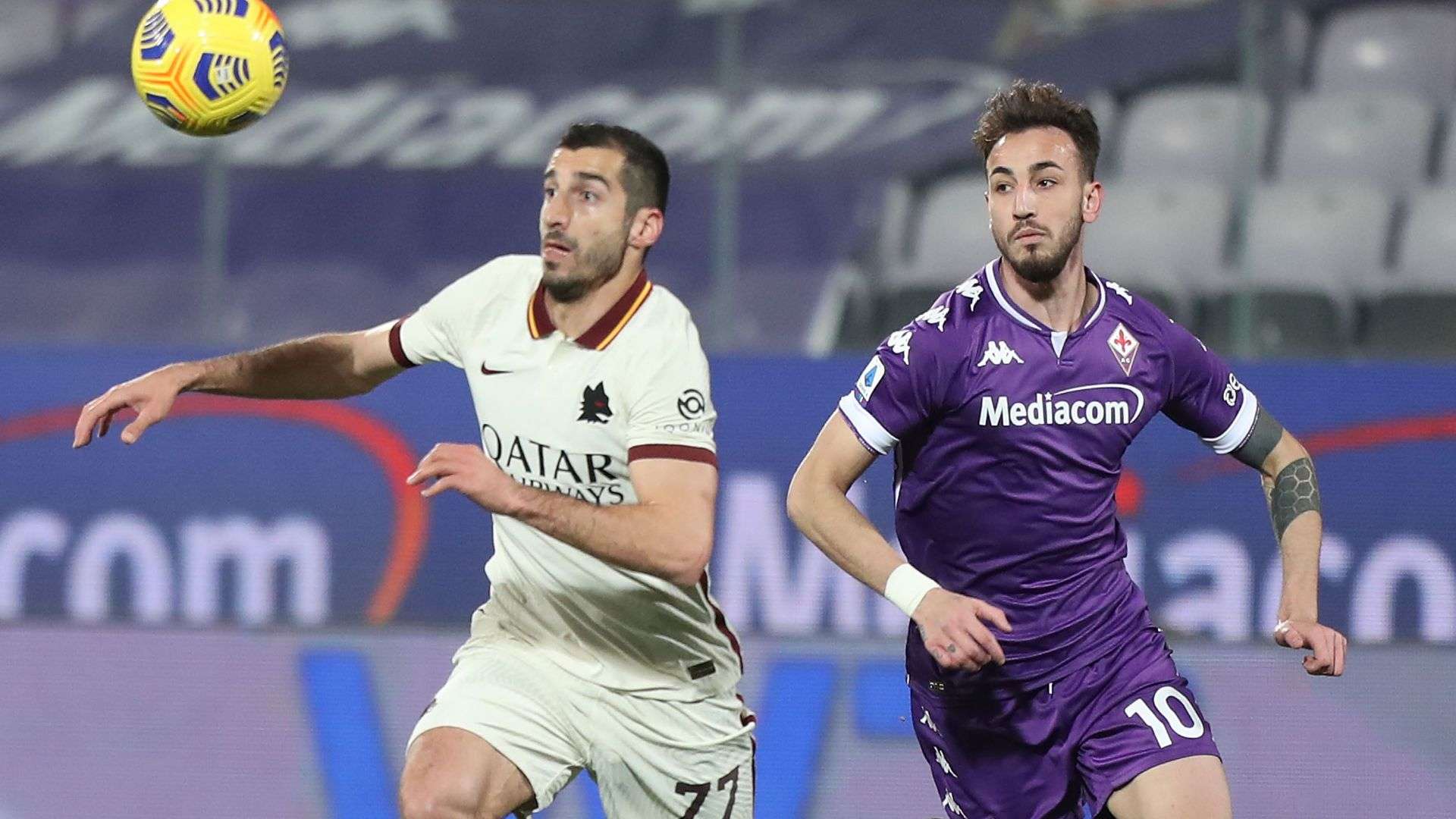 Henrikh Mkhitaryan Gaetano Castrovilli Fiorentina Roma Serie A