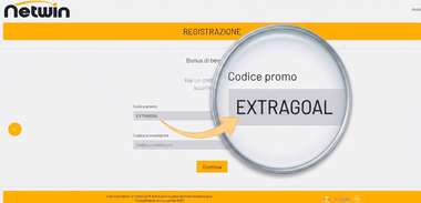 codice promo netwin registrazione