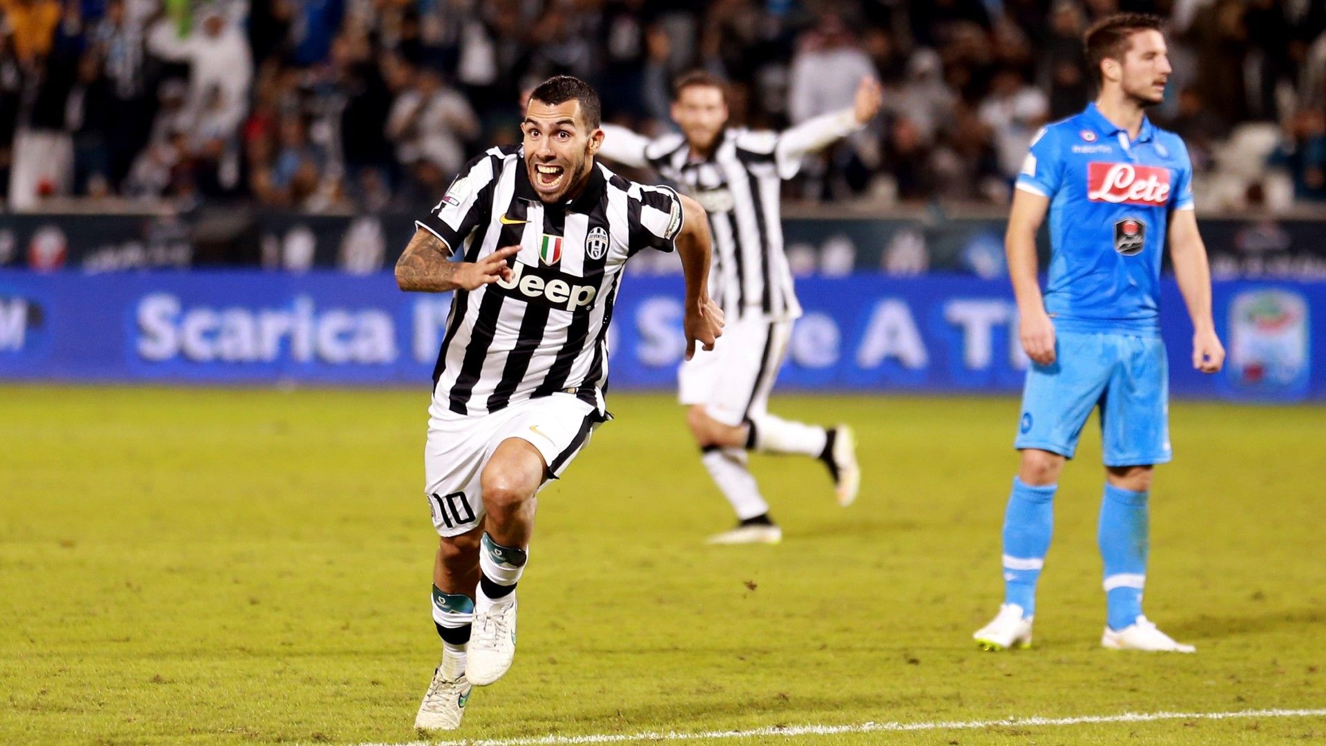 Carlos Tevez Juventus Napoli Italian Supercup 2014