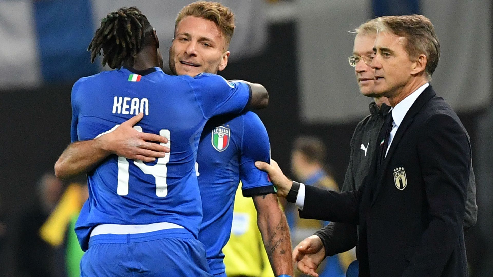 Moise Kean Ciro Immobile Italy Euro qualifying 2019