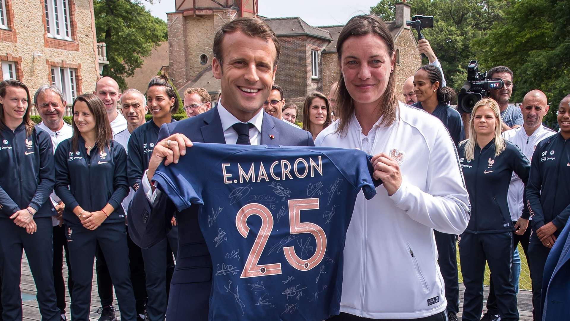 Emmanuel Macron Corrine Diacre France