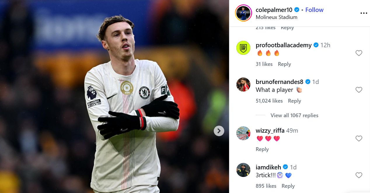 Bruno Fernandes response Cole Palmer