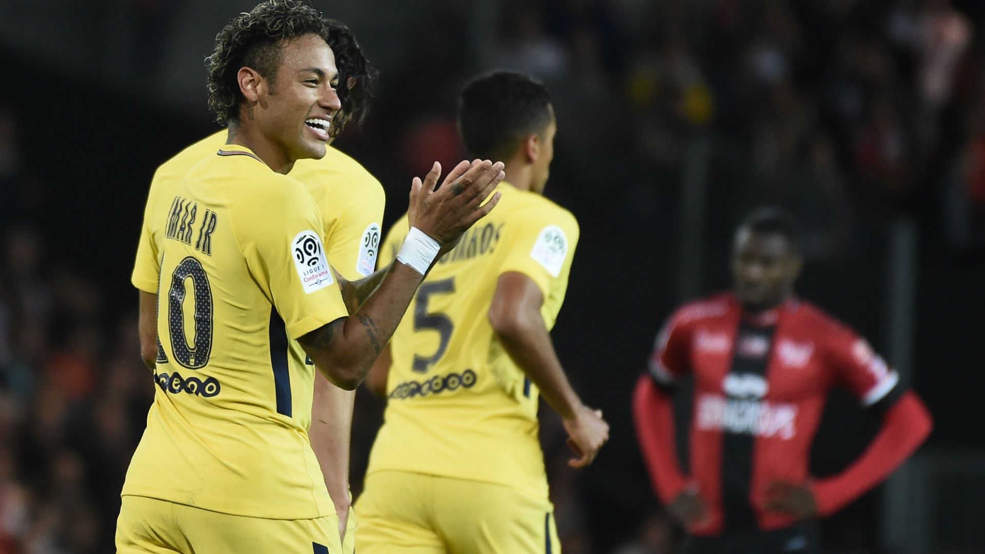 Neymar Guingamp PSG Ligue 1 13082017