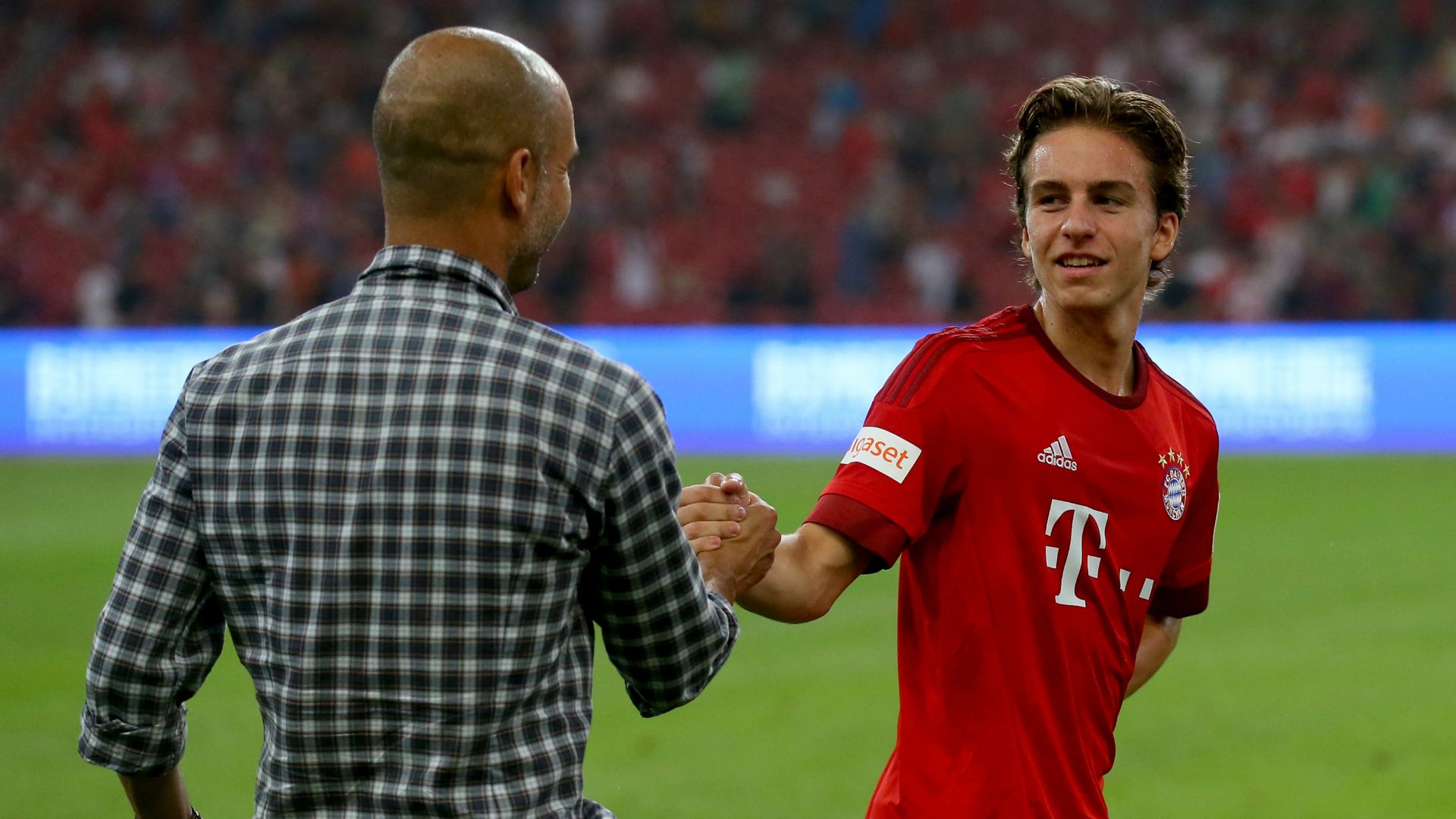 Pep Guardiola Gianluca Gaudino Bayern Munchen 07/18/2015