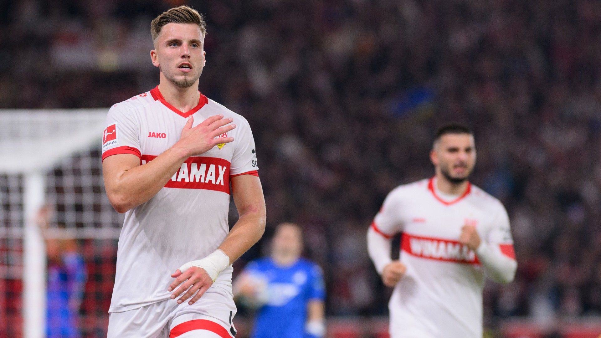  Ermedin Demirovic of VfB Stuttgart celebrates 
