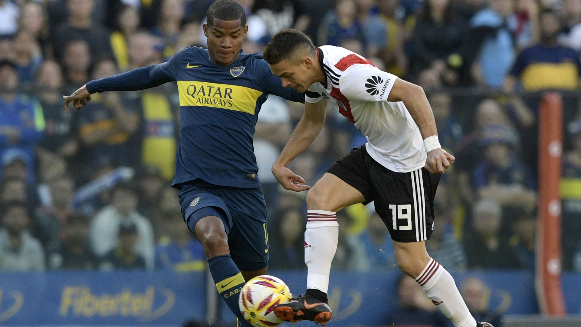 Wilmar Barrios Rafael Santos Borre Boca River Superclasico Superliga 23092018