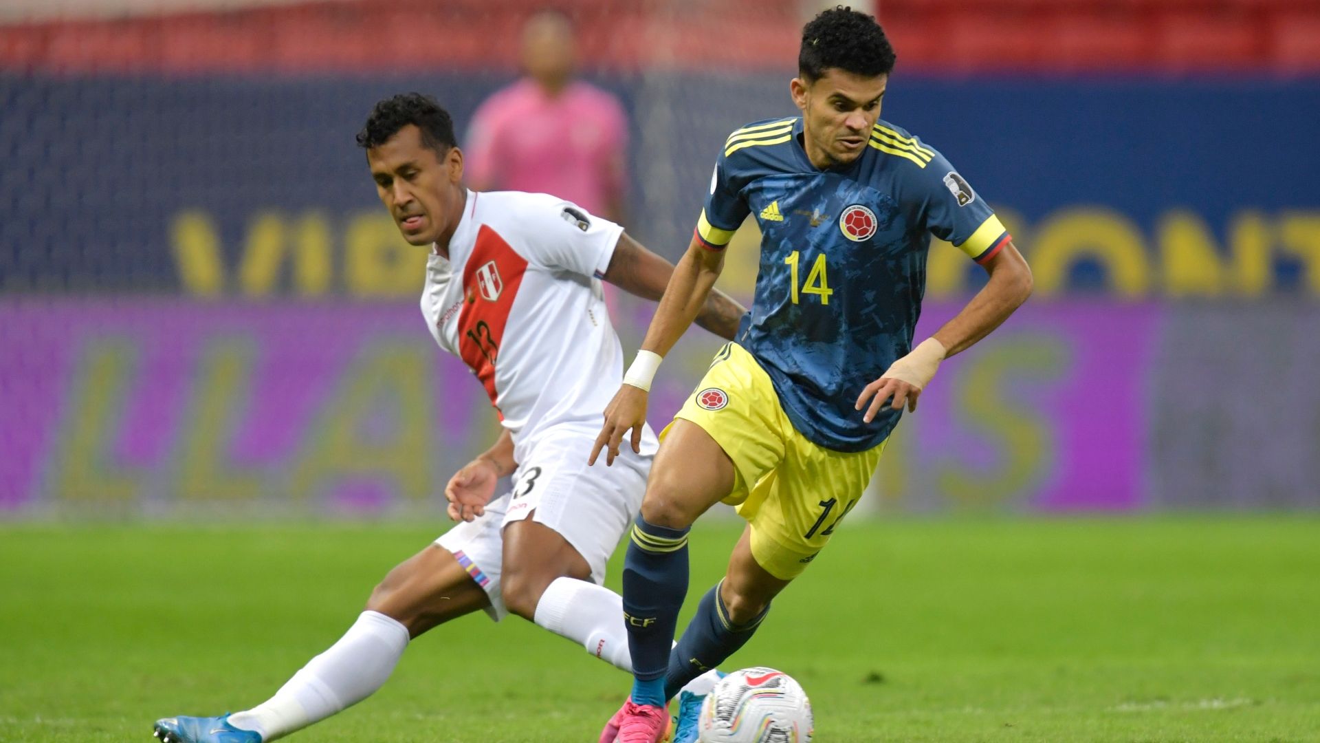 090721 Colombia Perú Luis Díaz y Renato Tapia