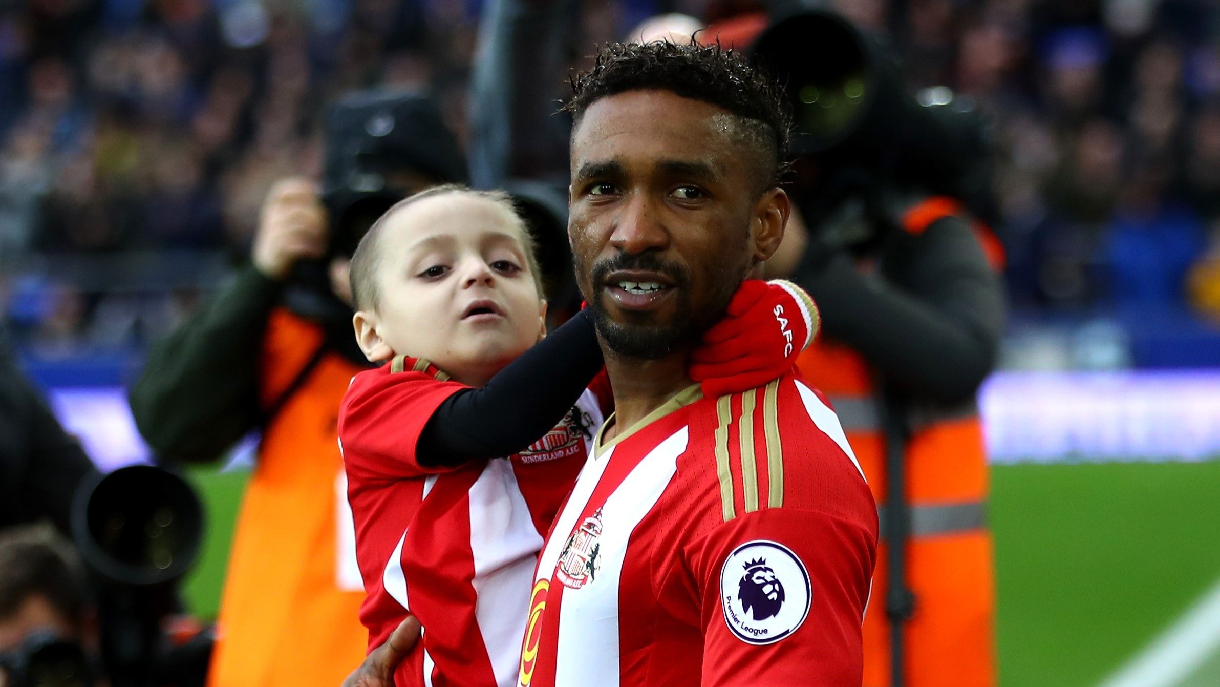 Bradley Lowery Jermain Defoe
