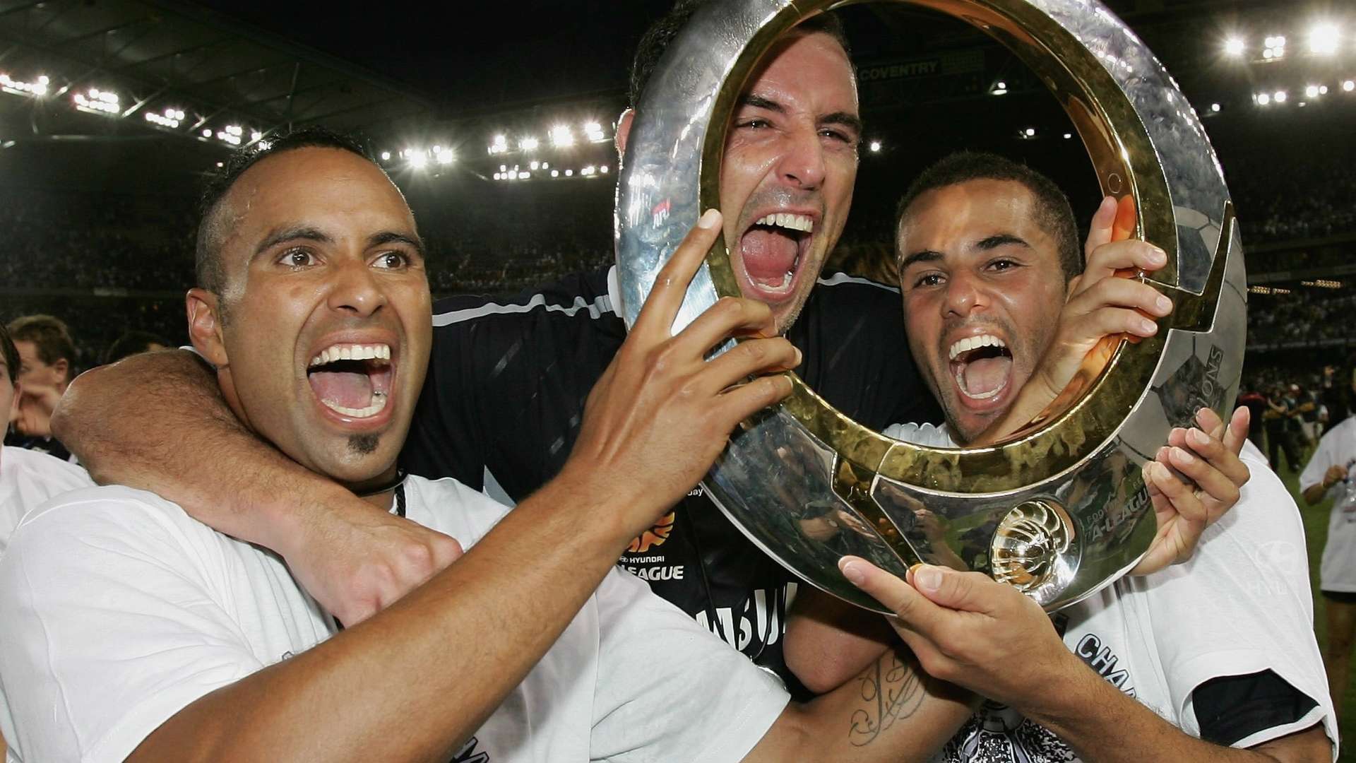 Archie Thompson Kevin Muscat Fred Melbourne Victory v Adelaide United A-League 18022007