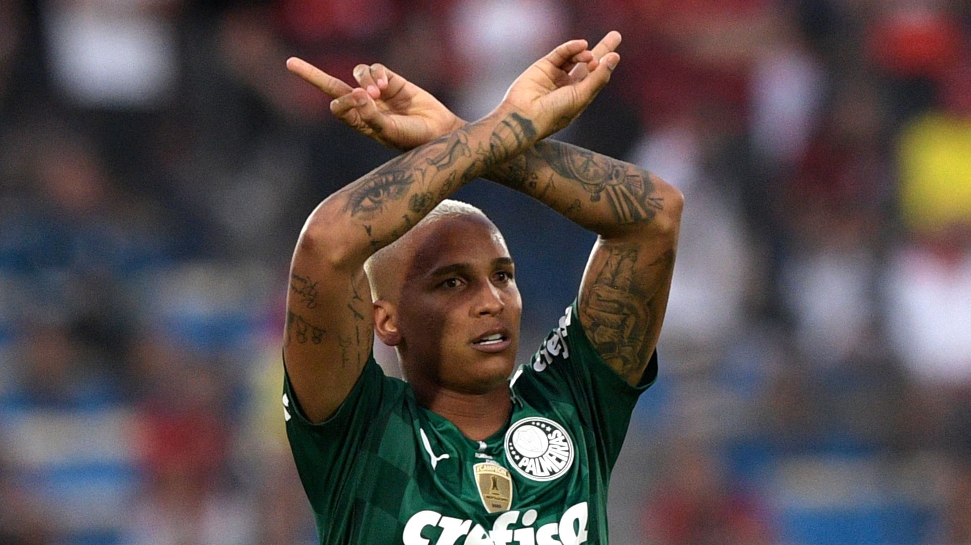 Deyverson comemora, Palmeiras x Flamengo, final da Copa Libertadores, 27112021