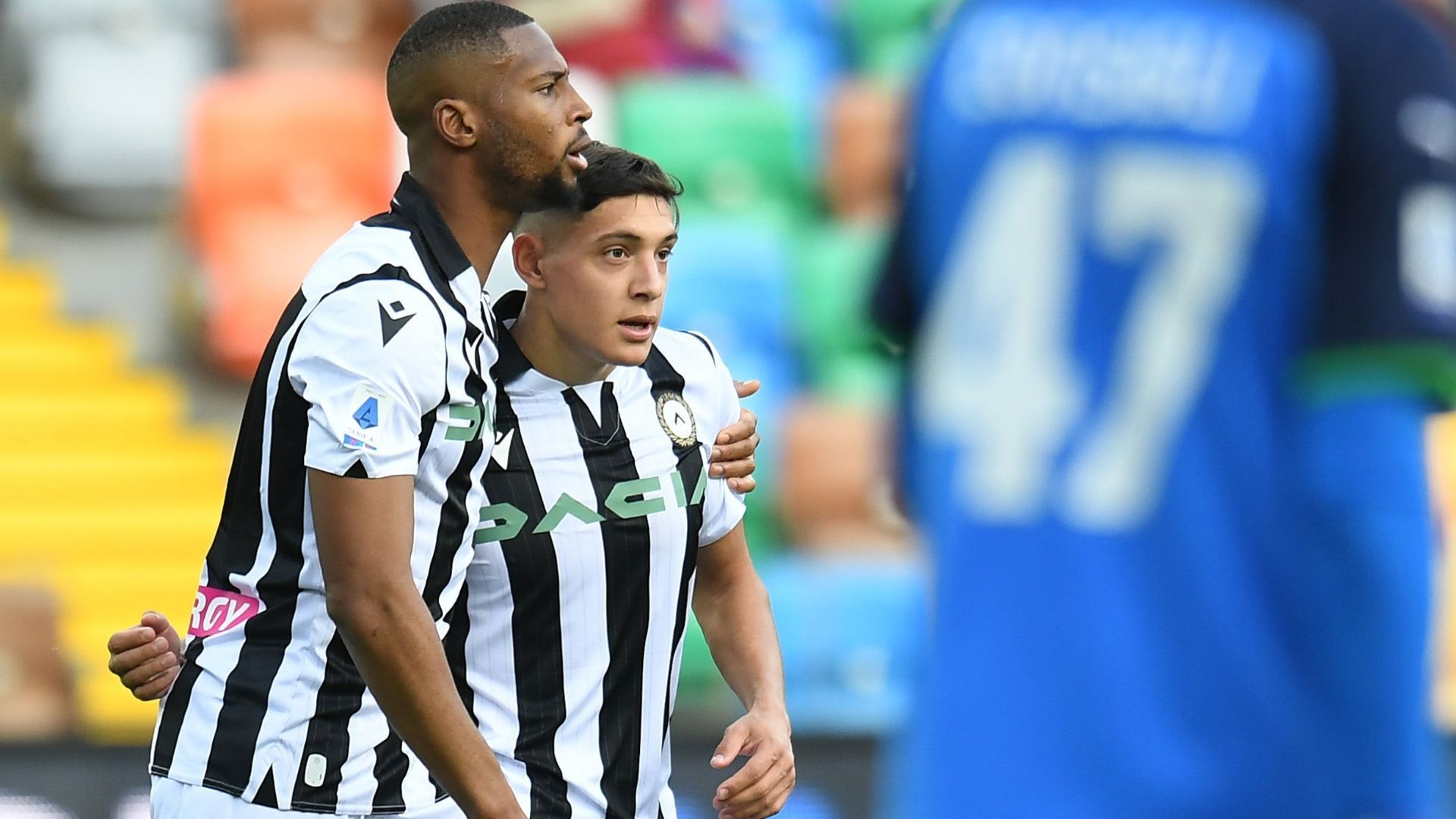 Beto celebrating Udinese Sassuolo Serie A