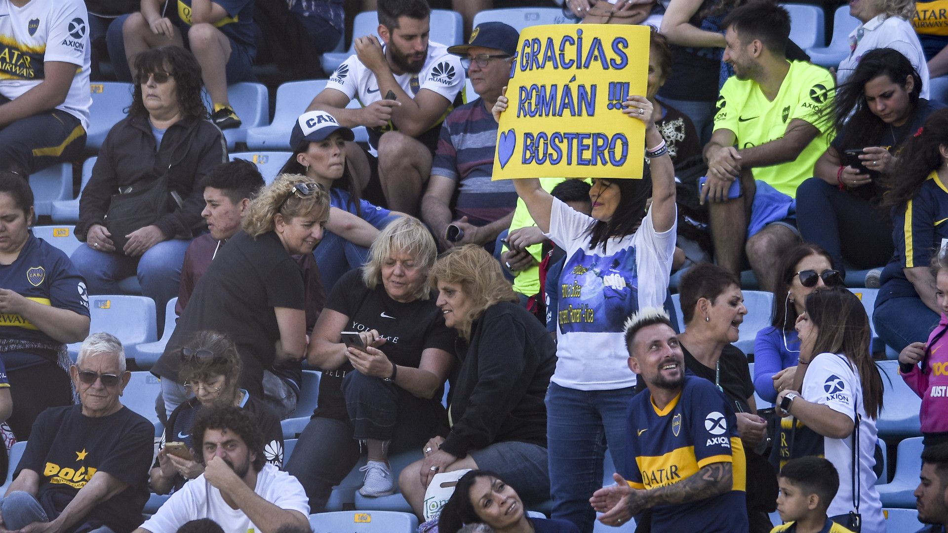 Hinchas Boca Cartel Riquelme Bombonera Superliga 24112019