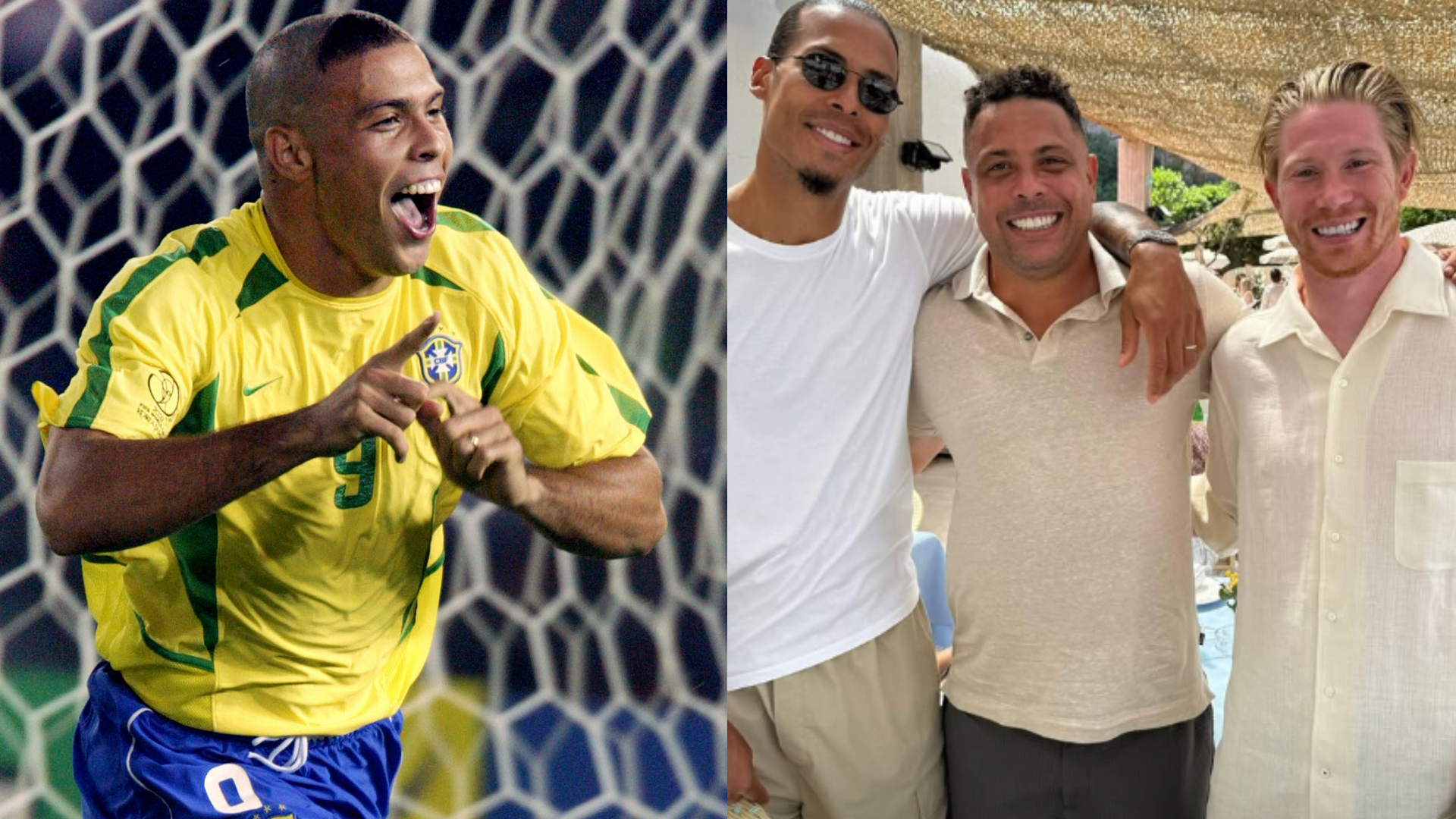 Kevin De Bruyne meets ‘nicest legend in the game’ while holidaying with Liverpool defender Virgil van Dijk - with ex-Man City star rubbing shoulders with Brazil icon Ronaldo | Goal.com UK