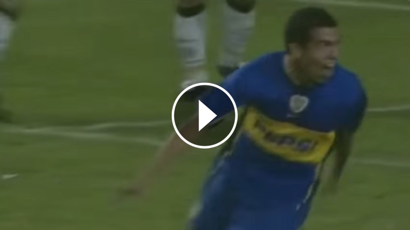 Tevez primer gol Boca