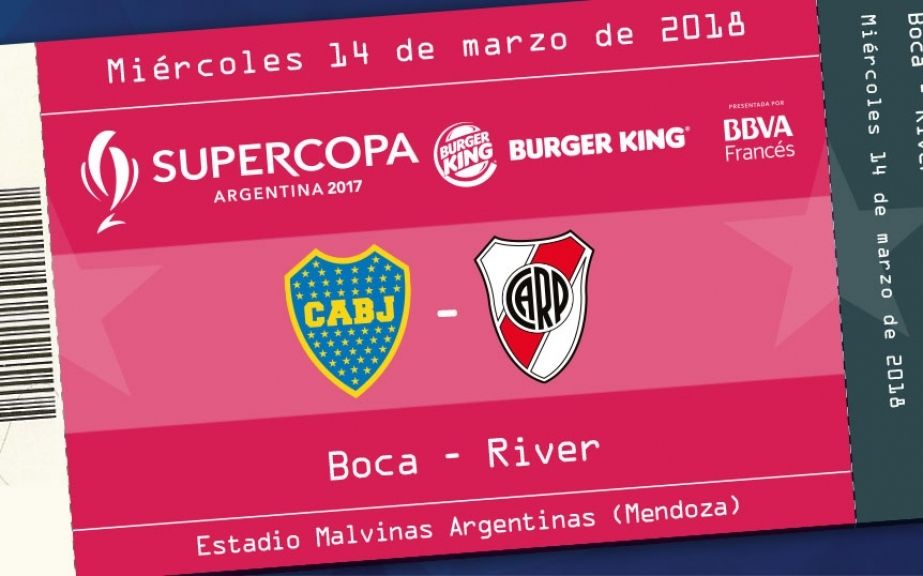 Entradas Supercopa Argentina 2018