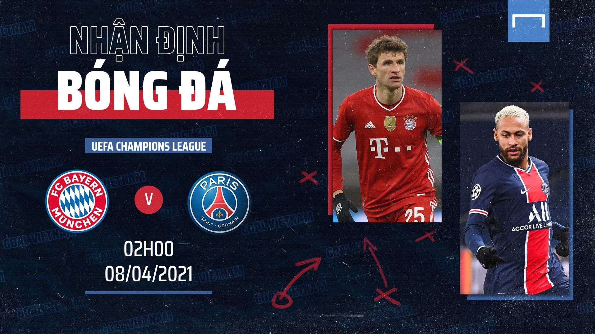 Preview Bayern Munich vs PSG 2020/21 UEFA Champions League GFX