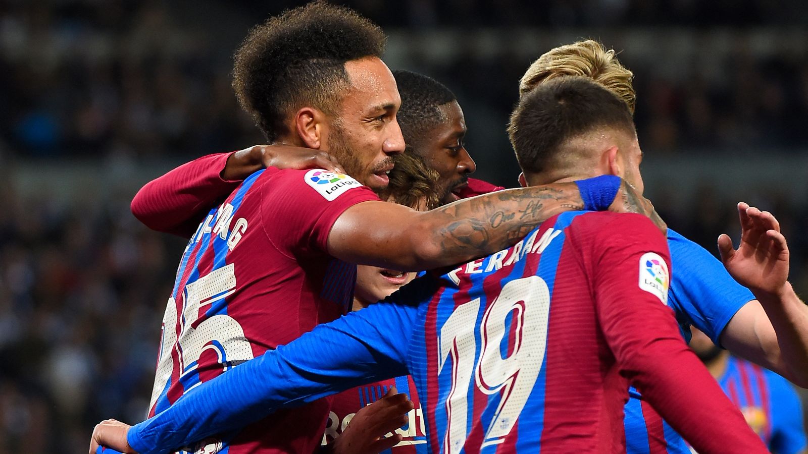 Aubameyang Real Sociedad Barcelona liga 21042022