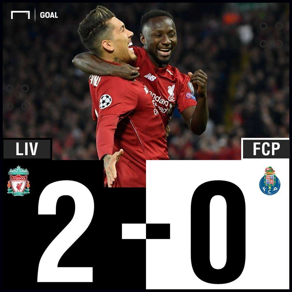 Liverpool vs Porto Results