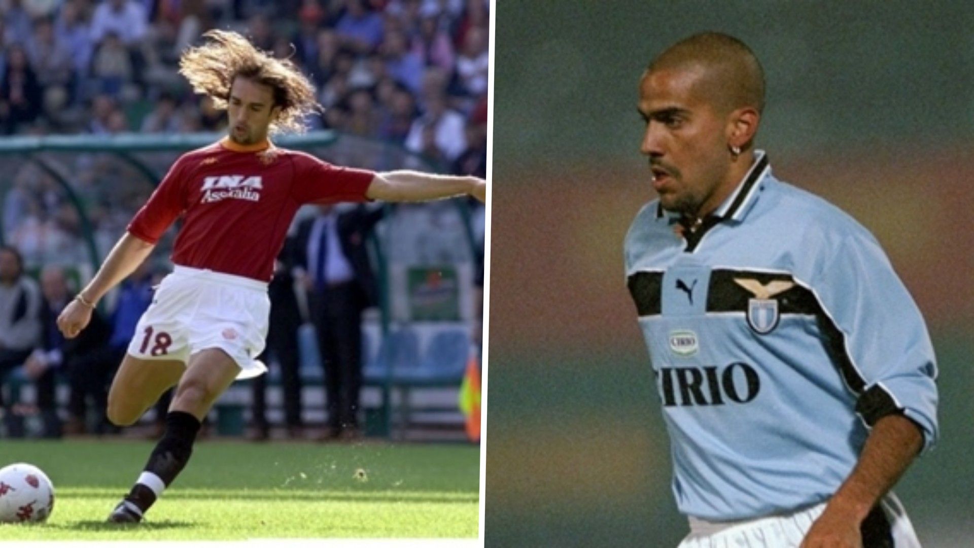Roma Lazio Batistuta Veron