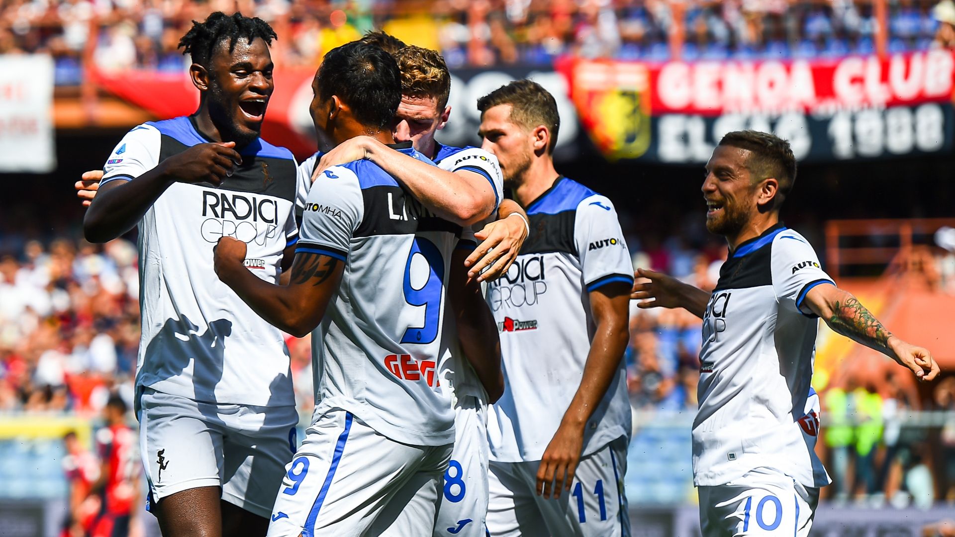 Genoa Atalanta 2019 duvan zapata muriel celebration