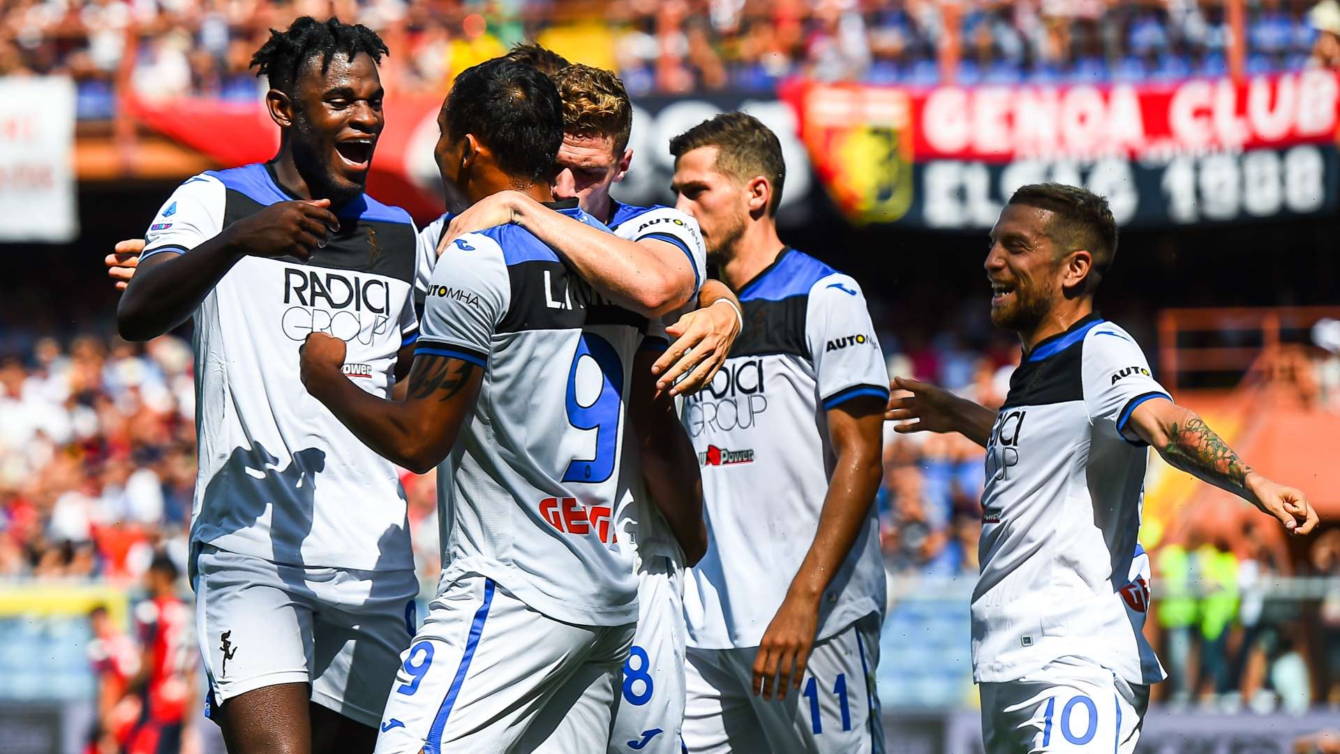 Genoa Atalanta 2019 duvan zapata muriel celebration