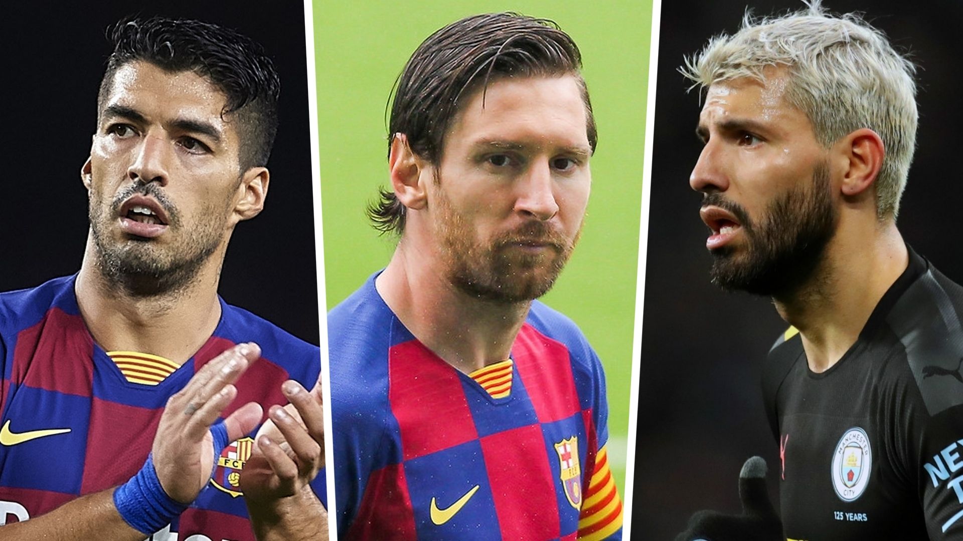 Luis Suarez Lionel Messi Sergio Aguero 2020