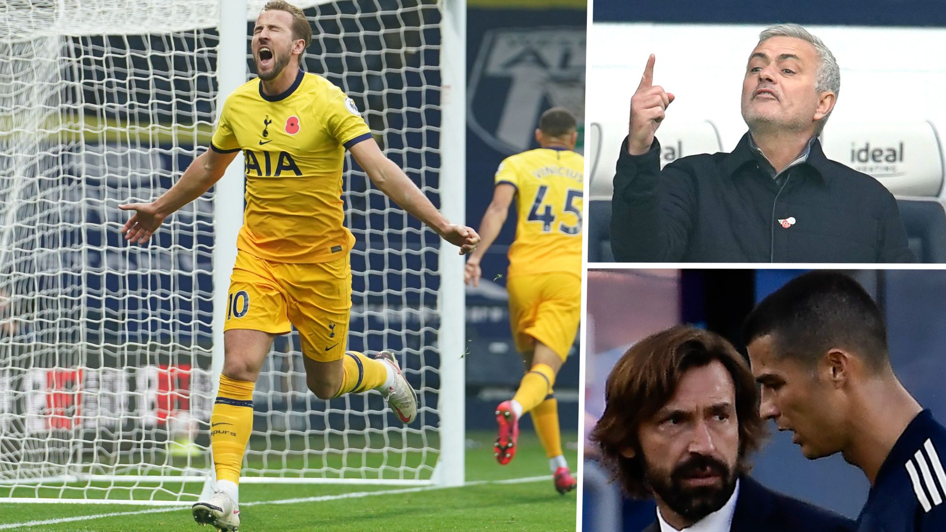 Harry Kane, Jose Mourinho, Ronaldo, Pirlo