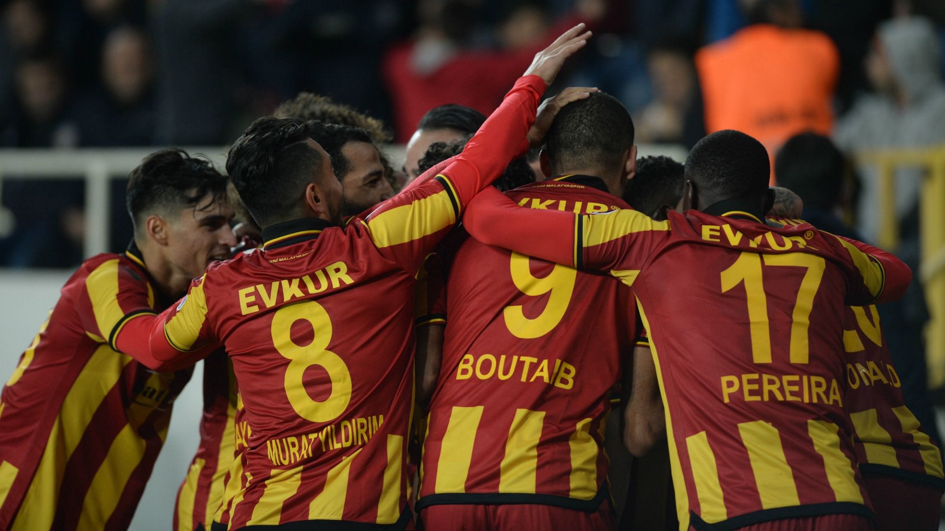 Yeni Malatyaspor goal celebration vs Galatasaray 10282018