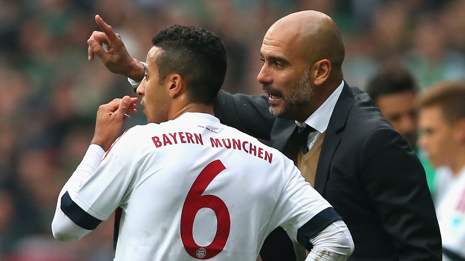 Thiago Alcantara Pep Guardiola
