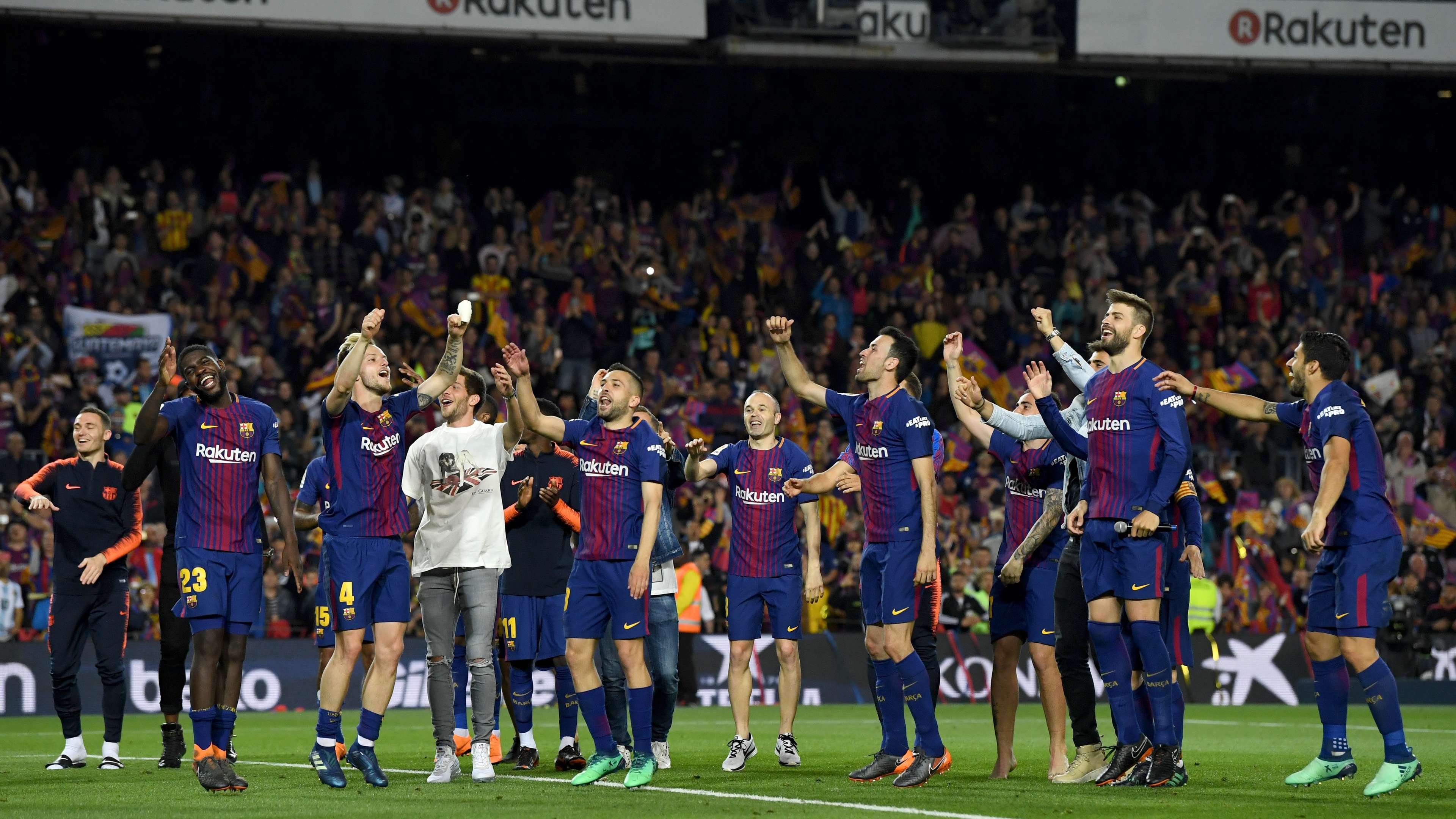 Festejo Barcelona Real Madrid El Clasico LaLiga 06052018