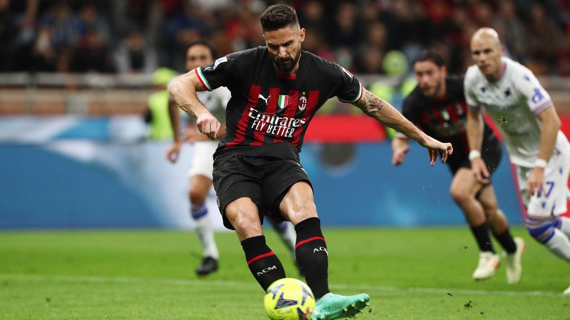 Giroud penalty Milan Sampdoria