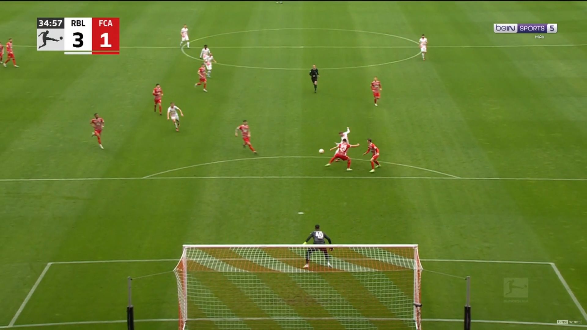 Timo Werner but RB Leipzig Augsbourg Bundesliga