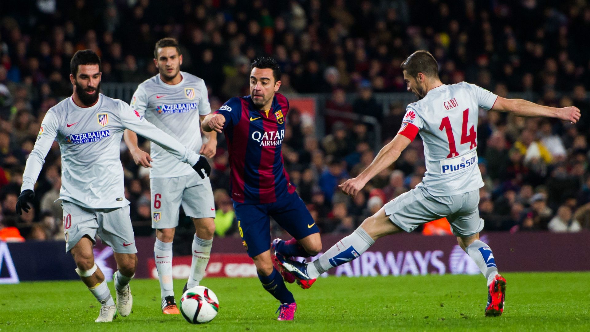 Xavi Arda Turan Koke Gabi Barcelona Atletico Madrid Copa del Rey 21012015