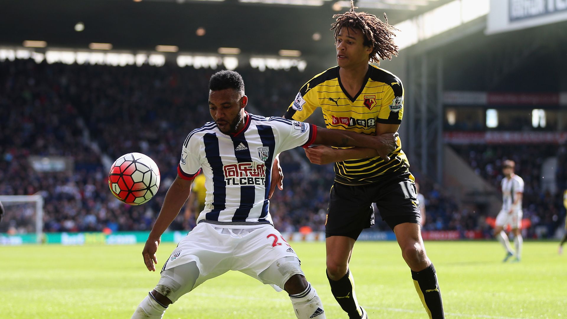 West Bromwich Albion FC Watford Stephane Sessegnon Nathan Ake 16042016