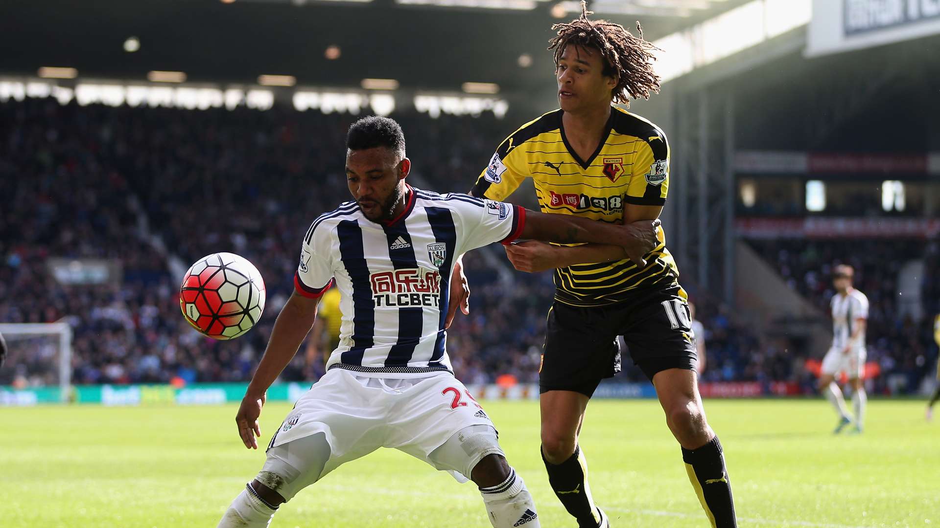 West Bromwich Albion FC Watford Stephane Sessegnon Nathan Ake 16042016