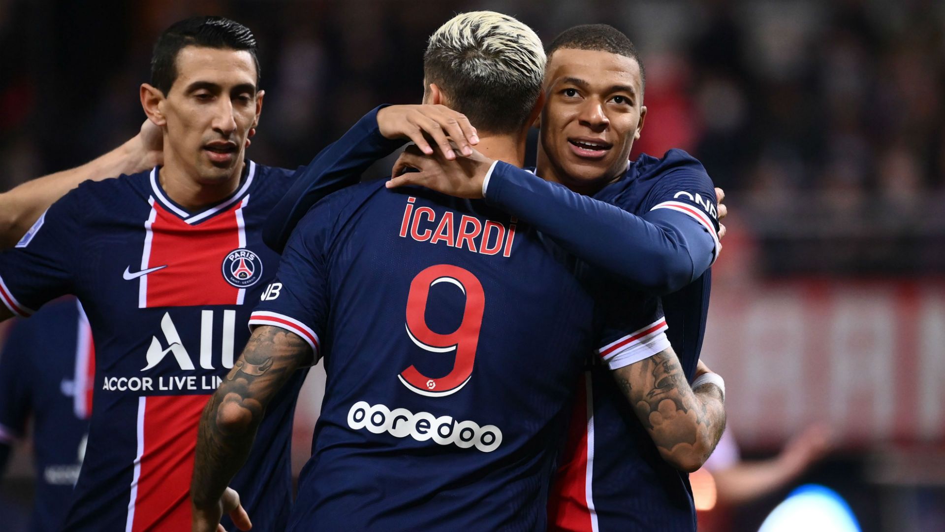 Kylian Mbappe Mauro Icardi Reims PSG Ligue 1 27092020
