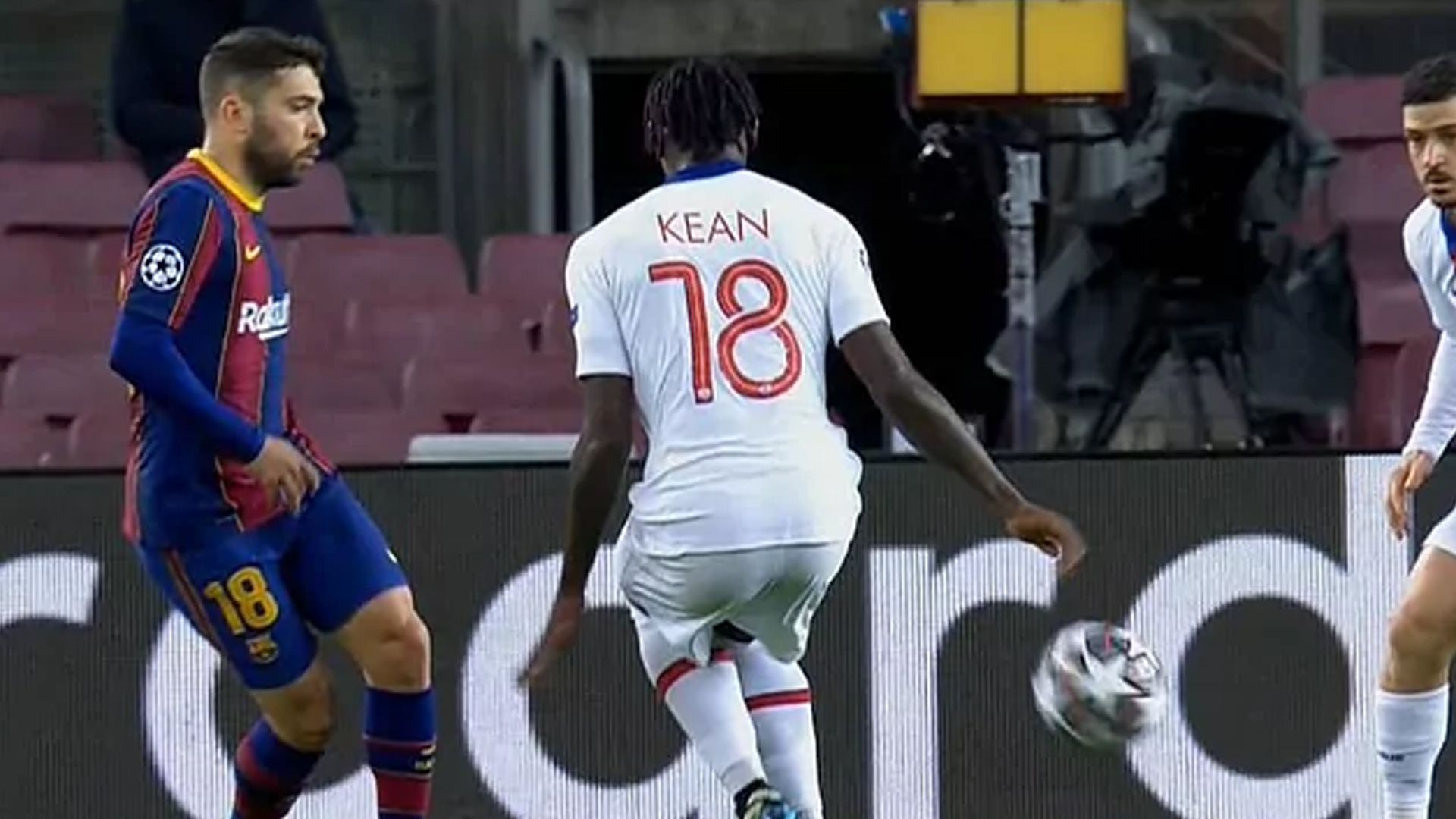 Alba y Kean, Barcelona vs. PSG