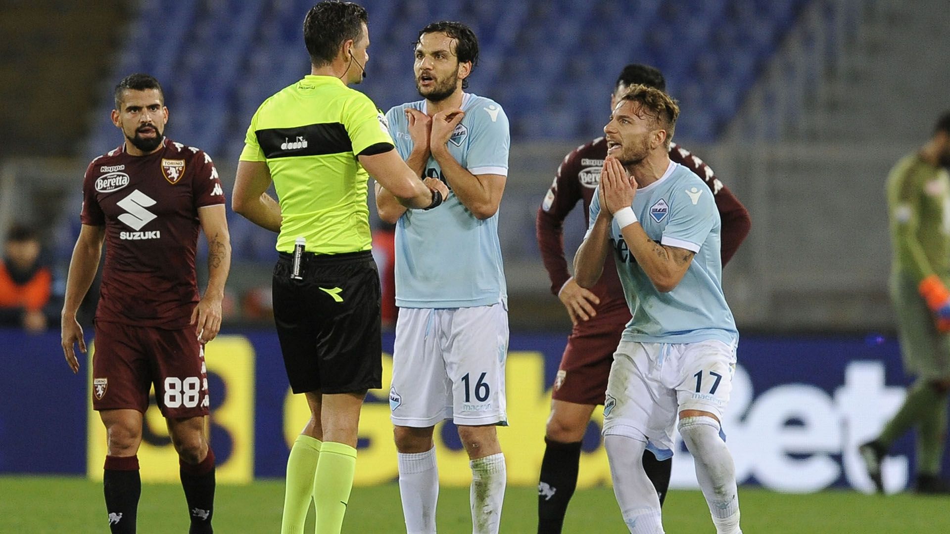 Immobile Giacomelli Lazio Torino Serie A