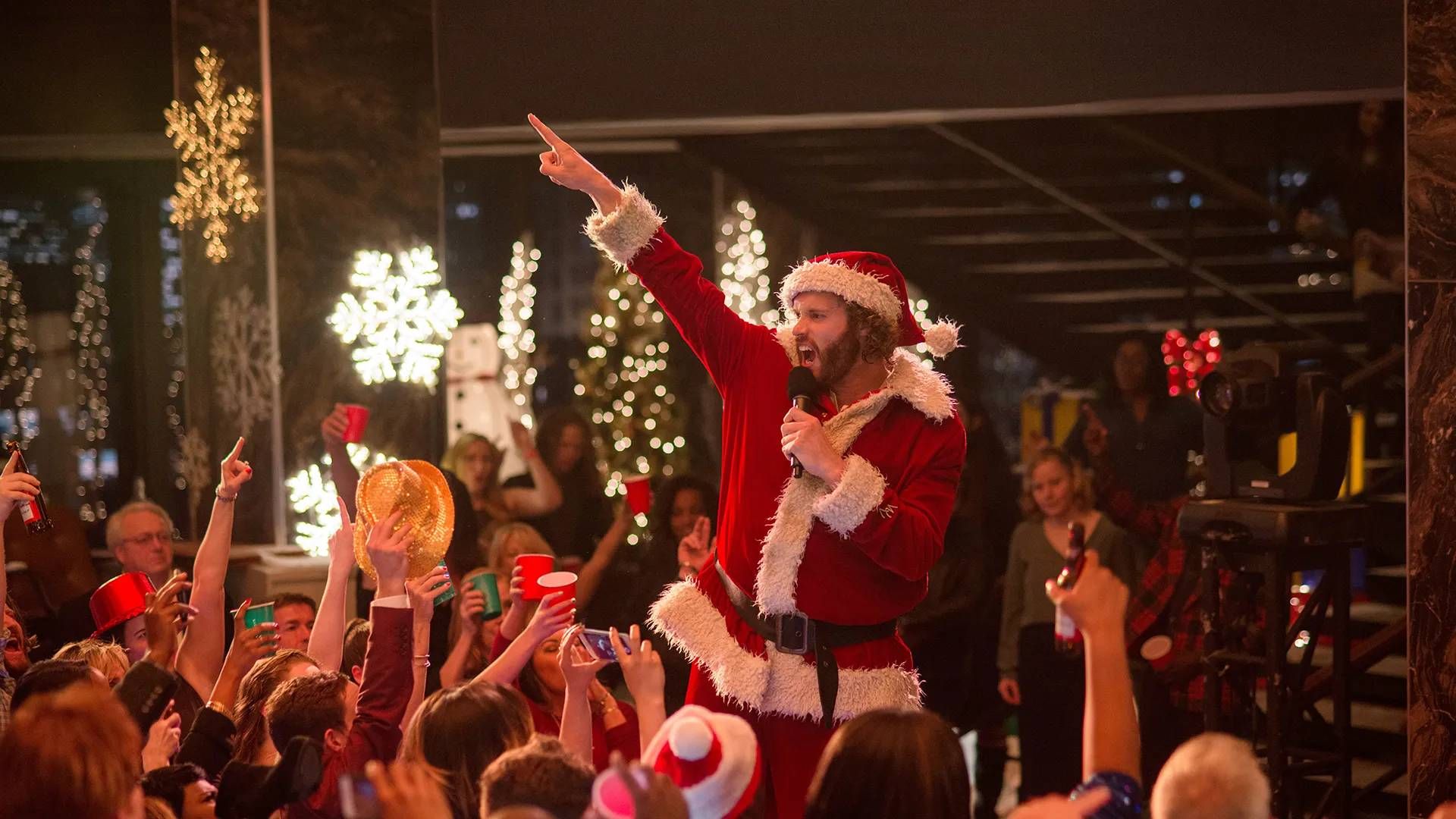 It's all going off, in Office Christmas Party.