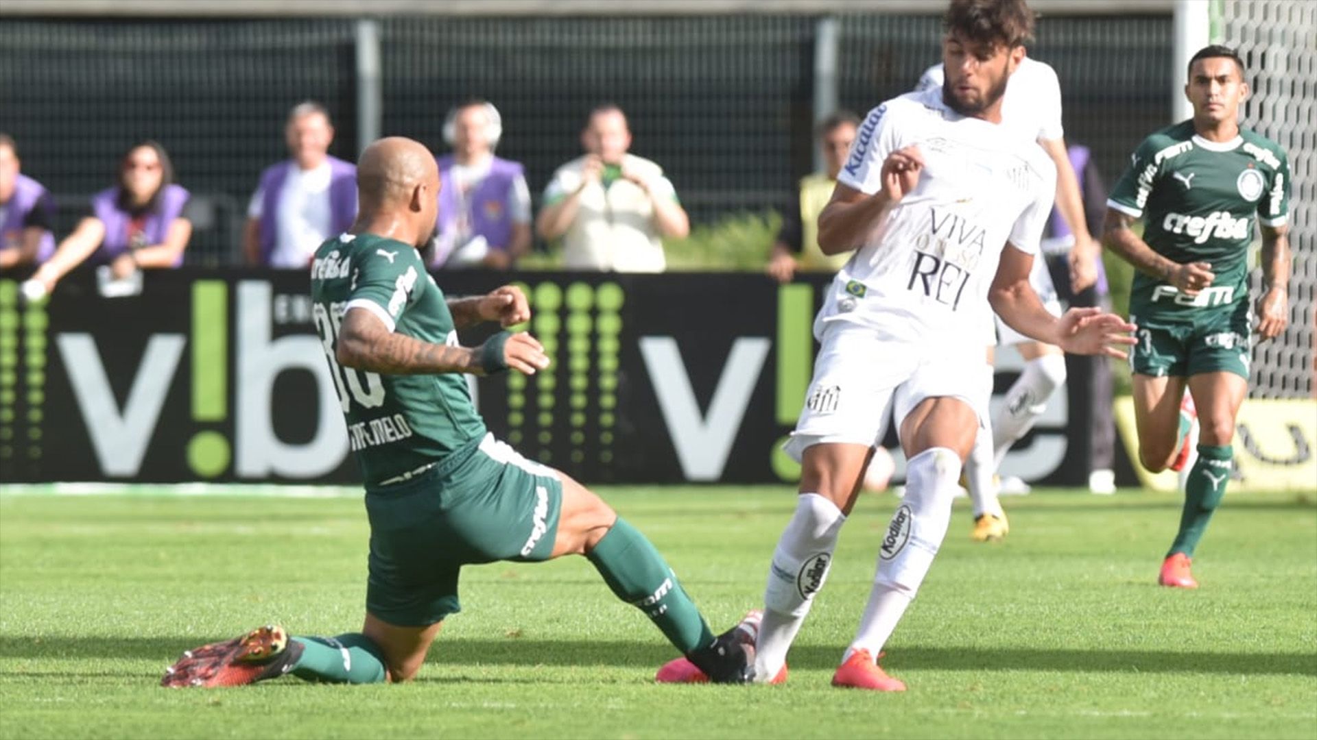 Entrada Felipe Melo Yuri Alberto Santos Palmeiras Paulista 29 02 2020